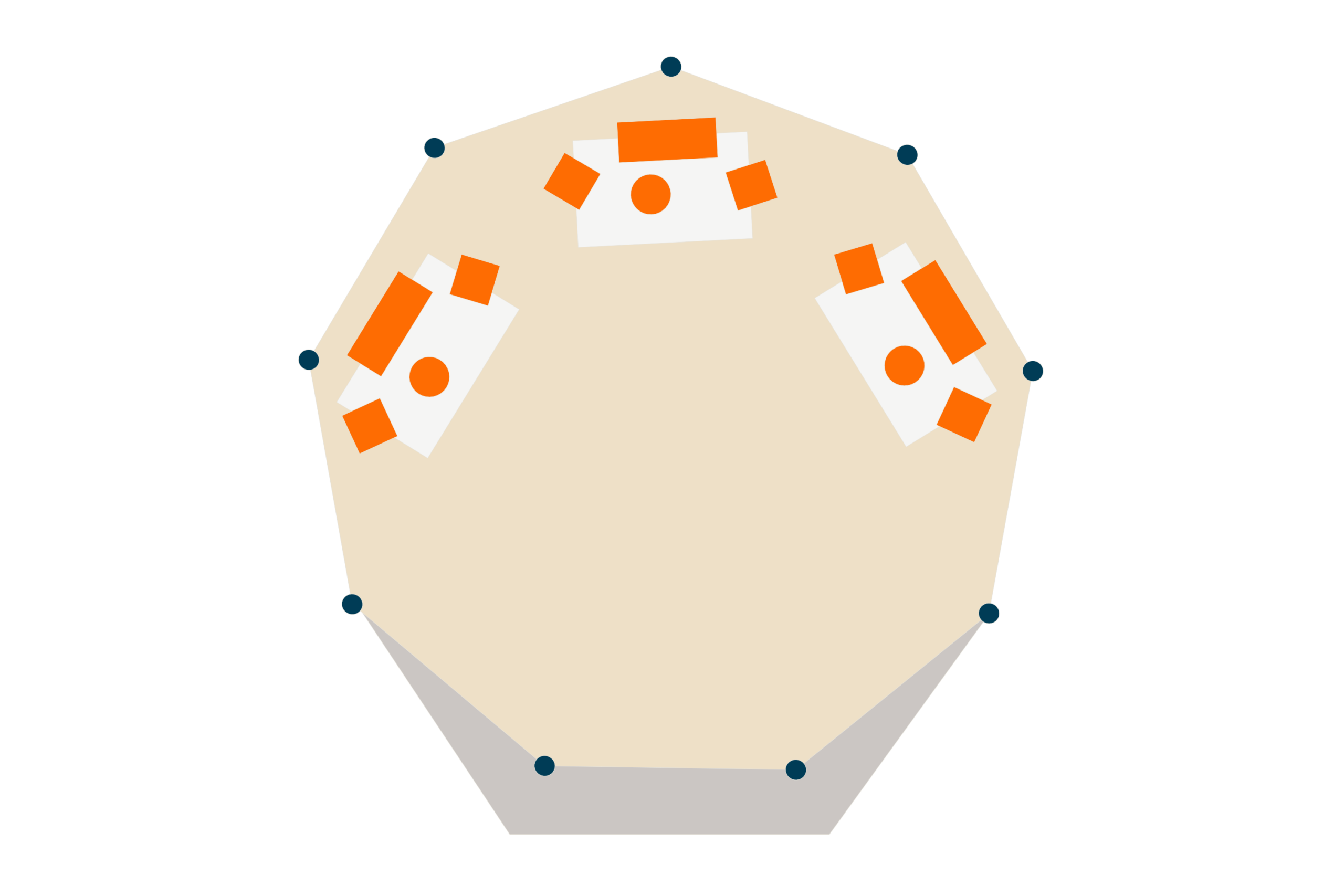 Backstage Tipi floor plan