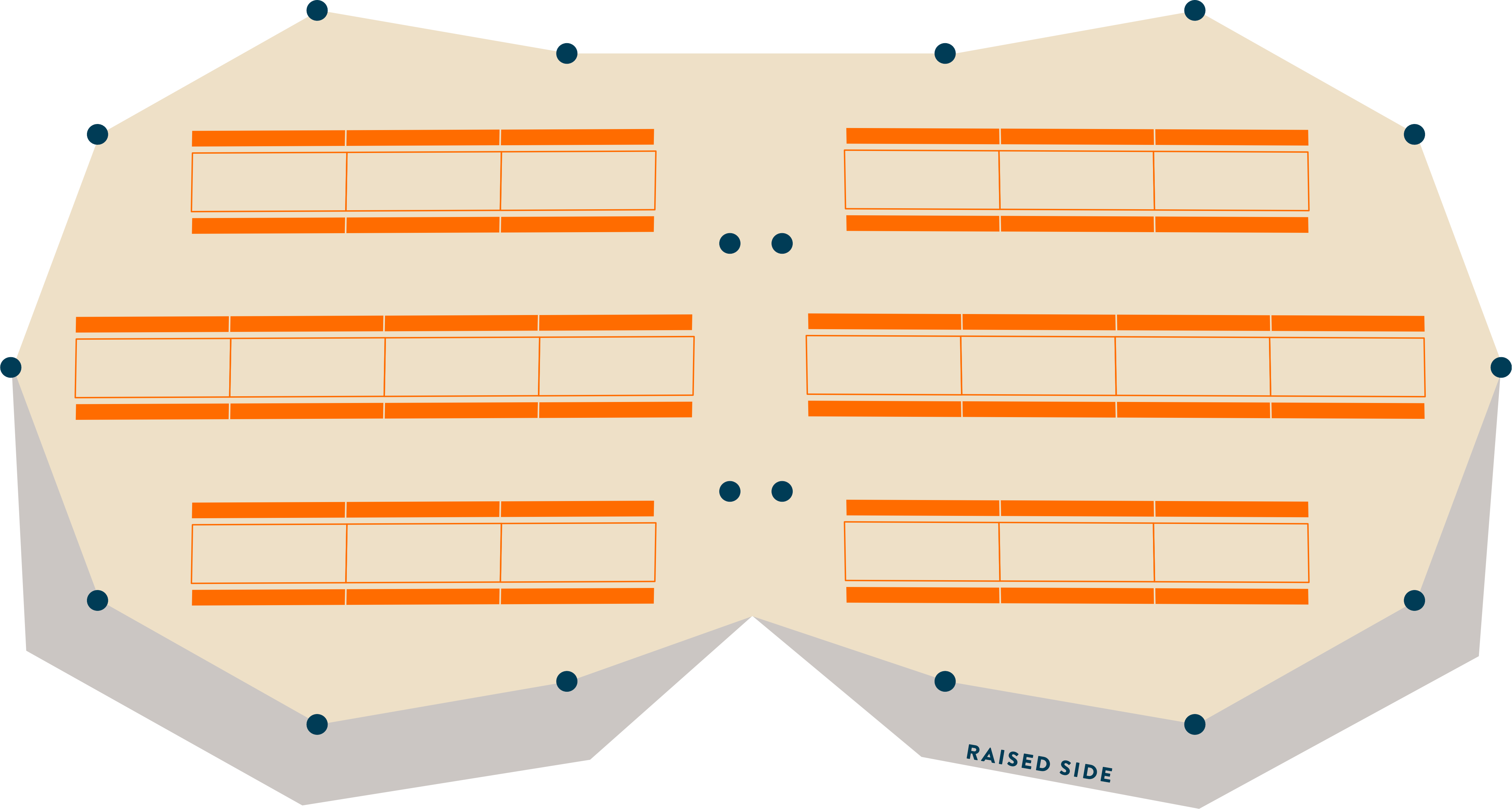 Two Stratus Tipis floor plan - Buffalo Tipi and Marquee hire - West Country and Cotswolds