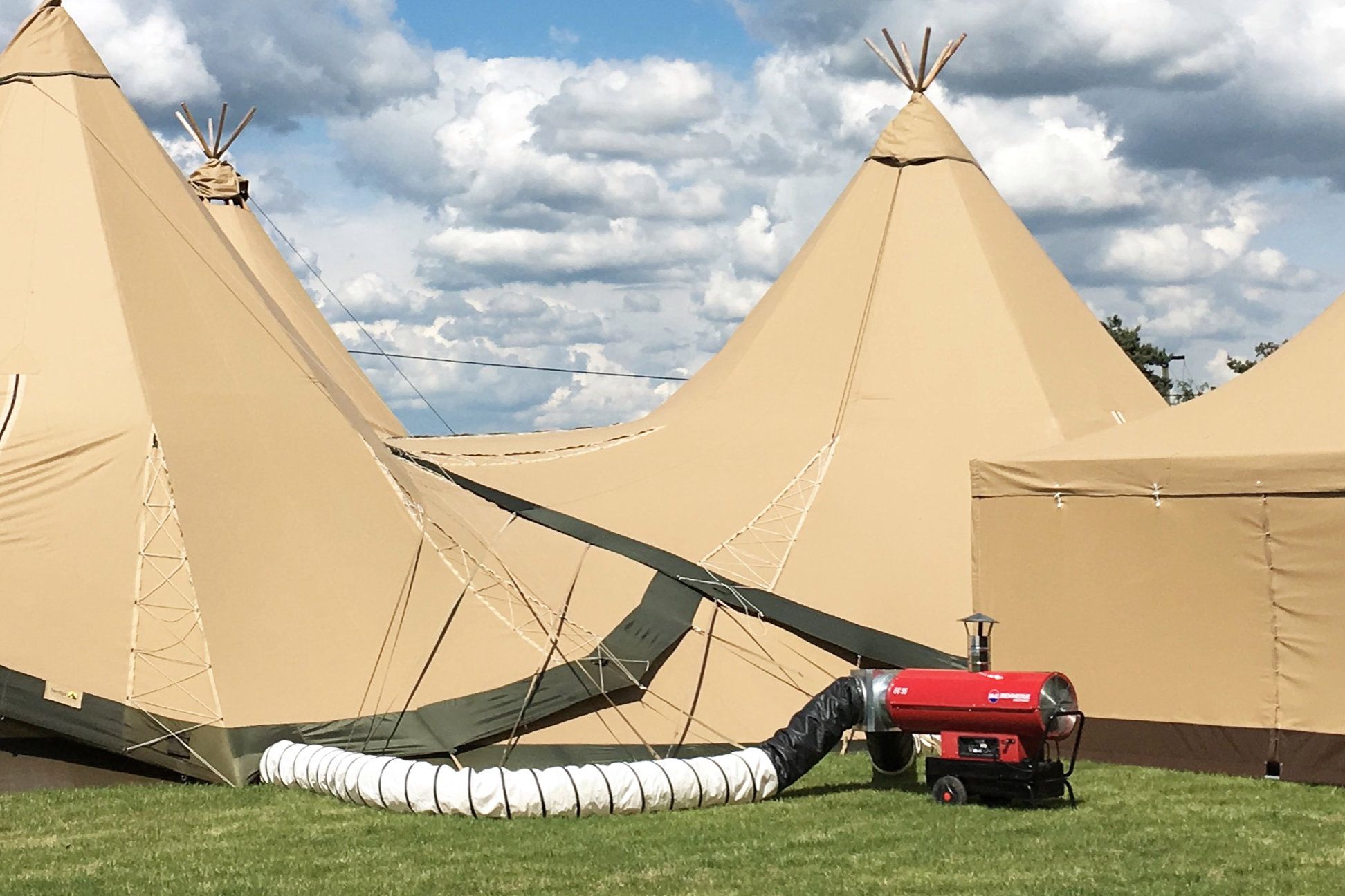 heater for a tipi event