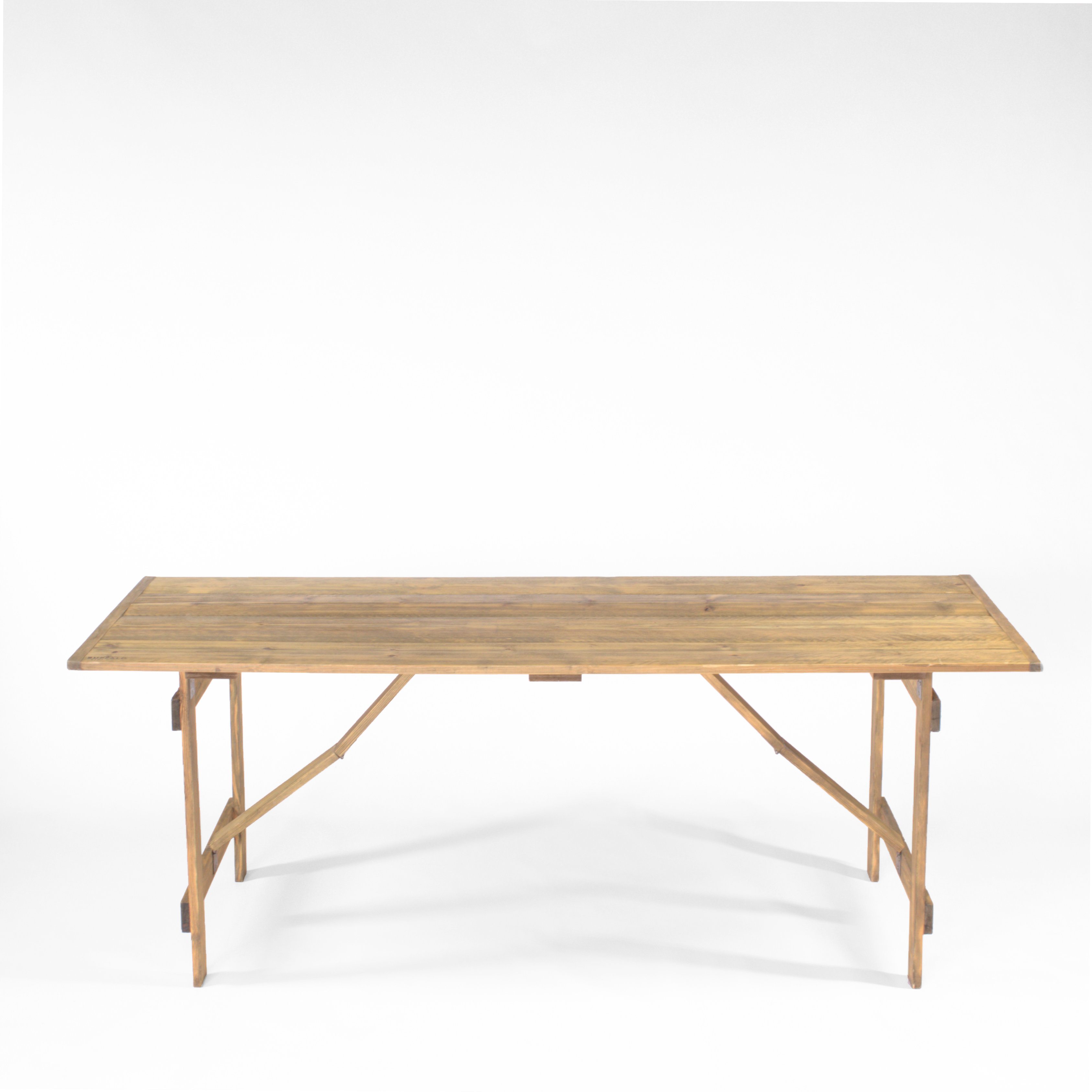 Timber trestle table