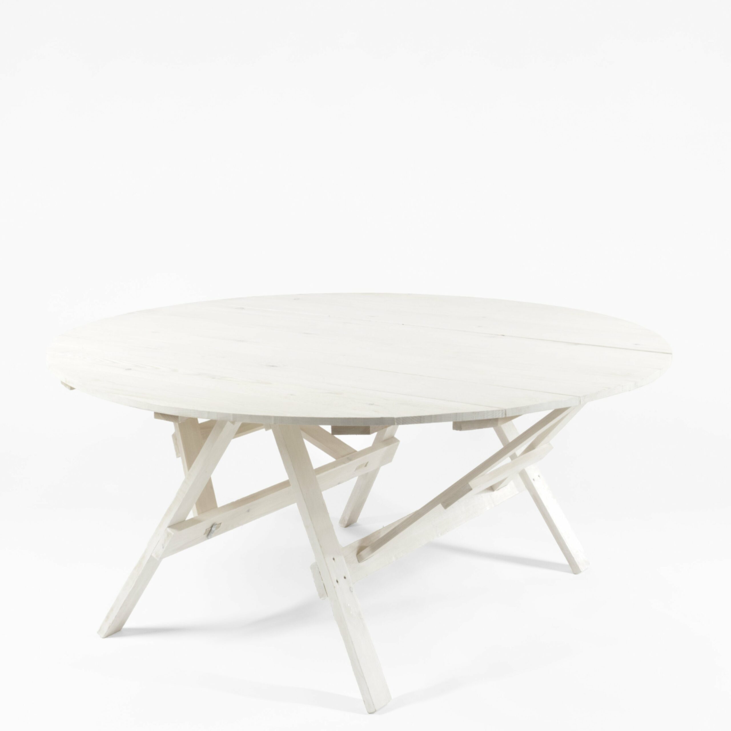 White Timber Round Table