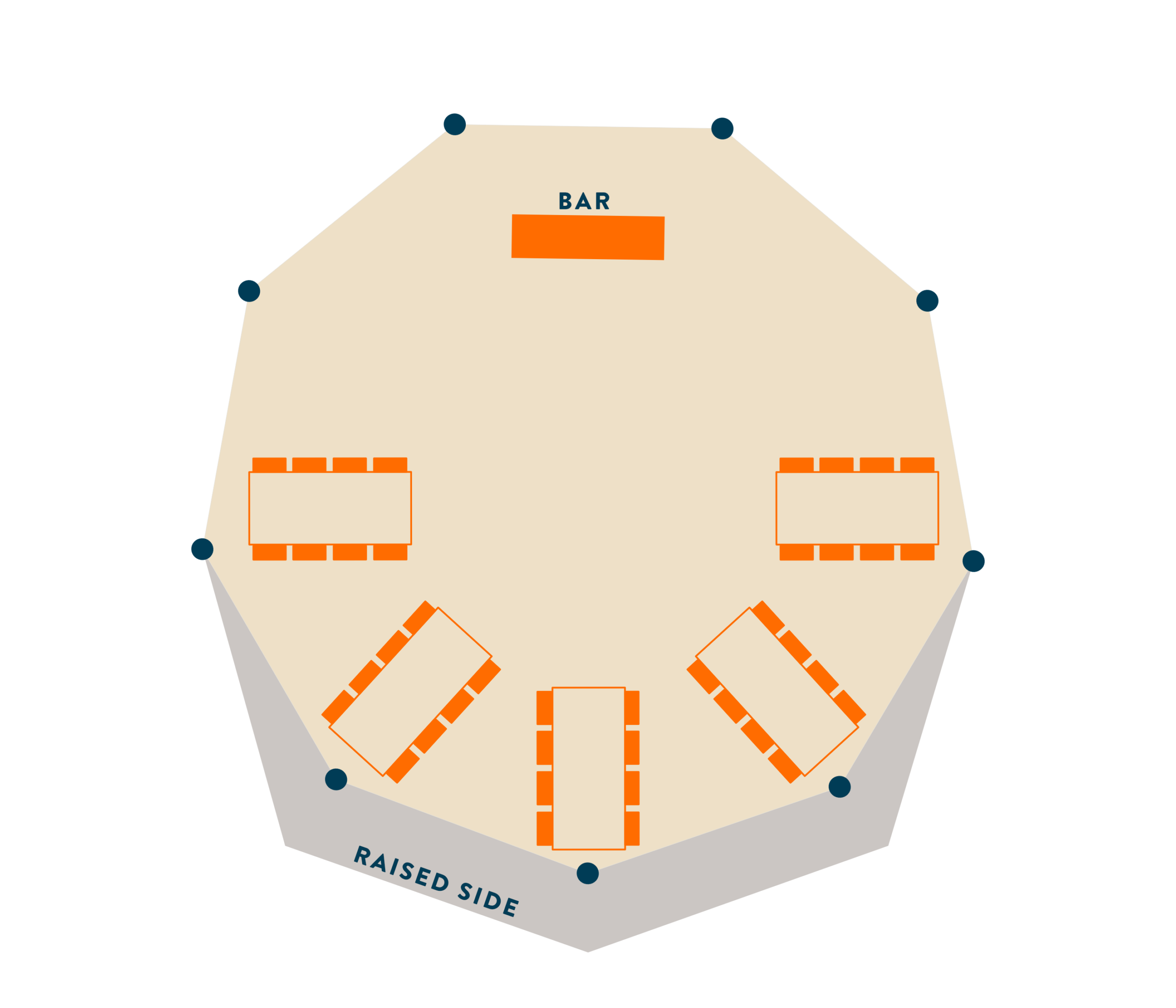Small Wedding Tipi floor plan