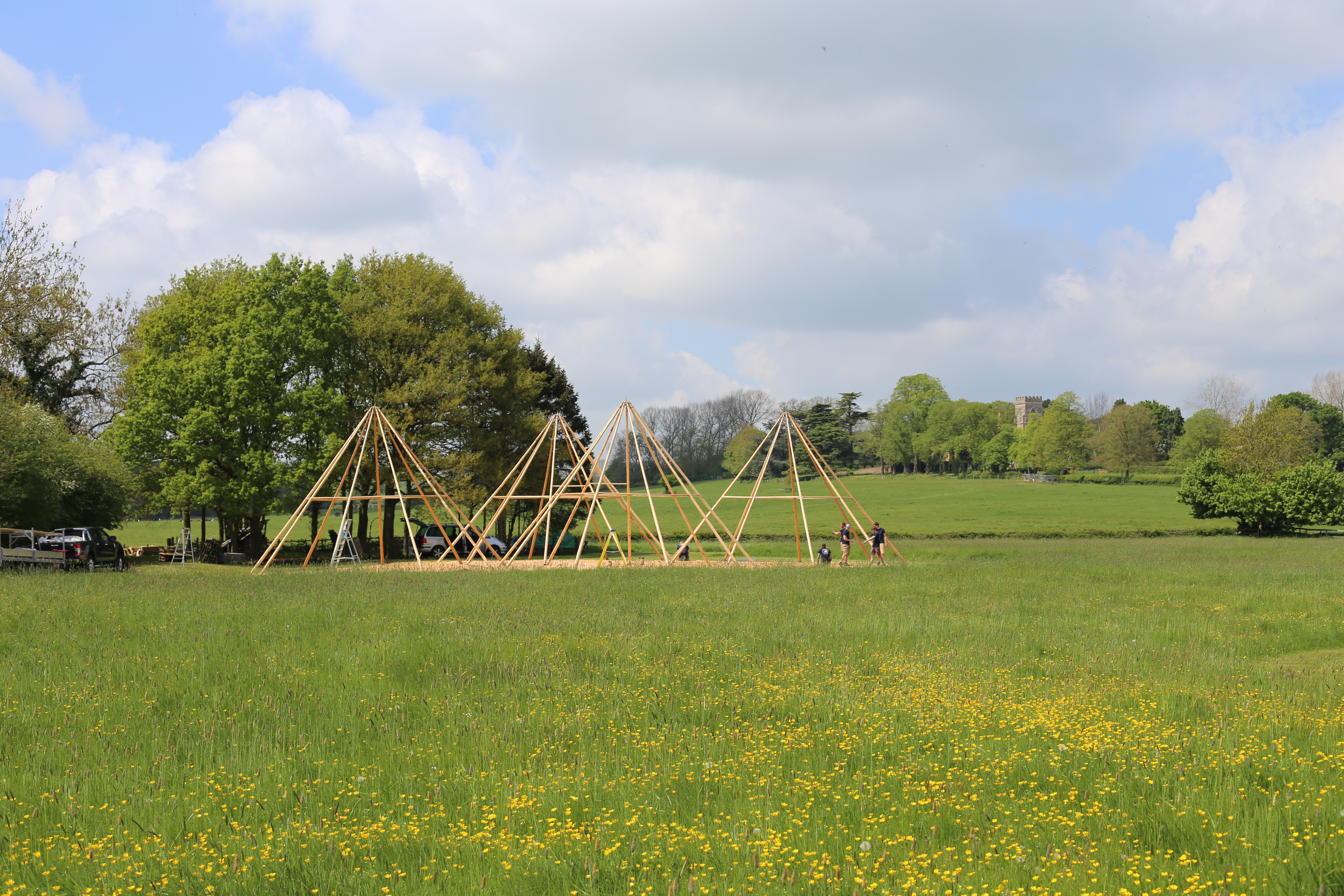 Constructing tipi frames