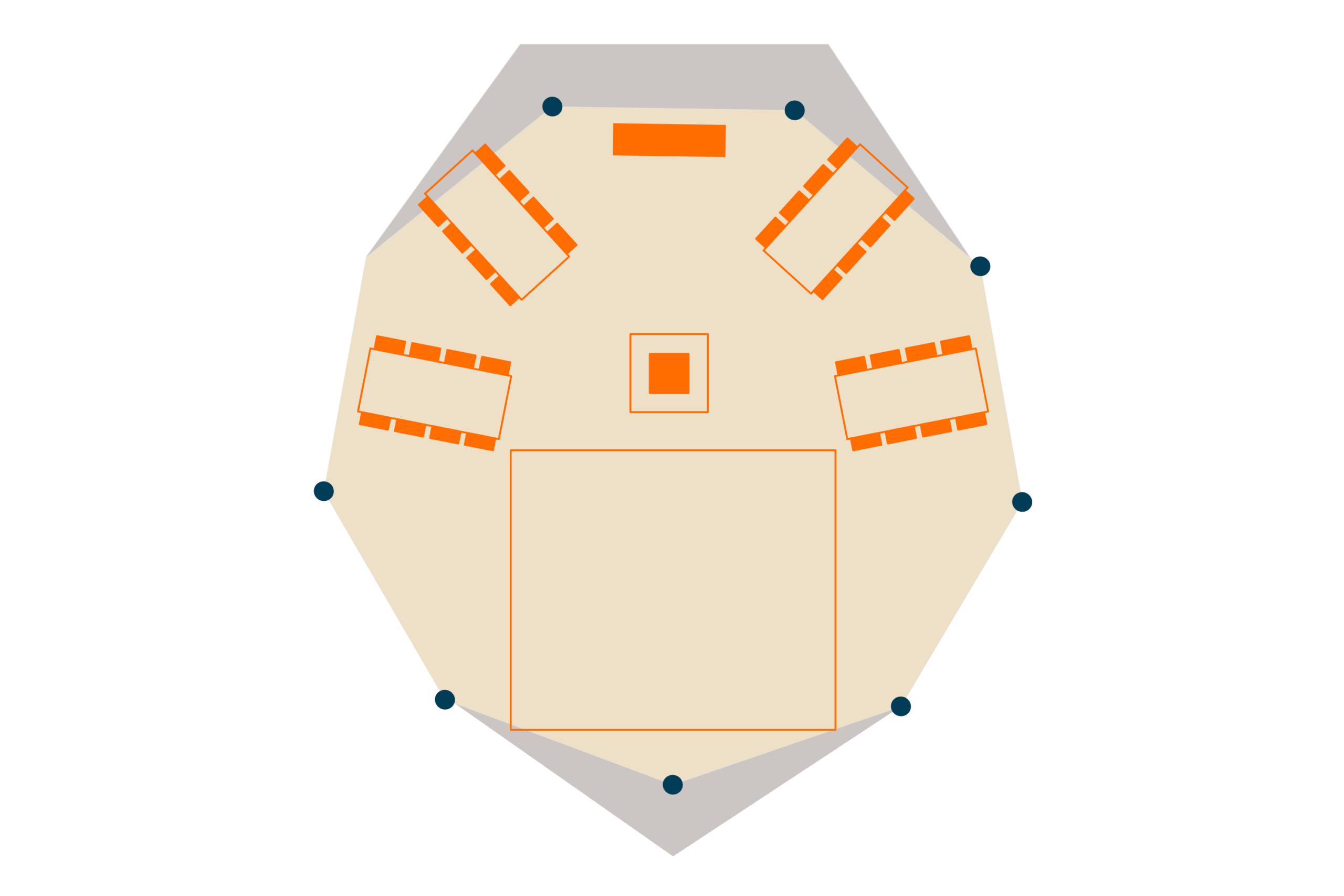 Tipi floor plan - Buffalo Tipi and Marquee hire - West Country and Cotswolds