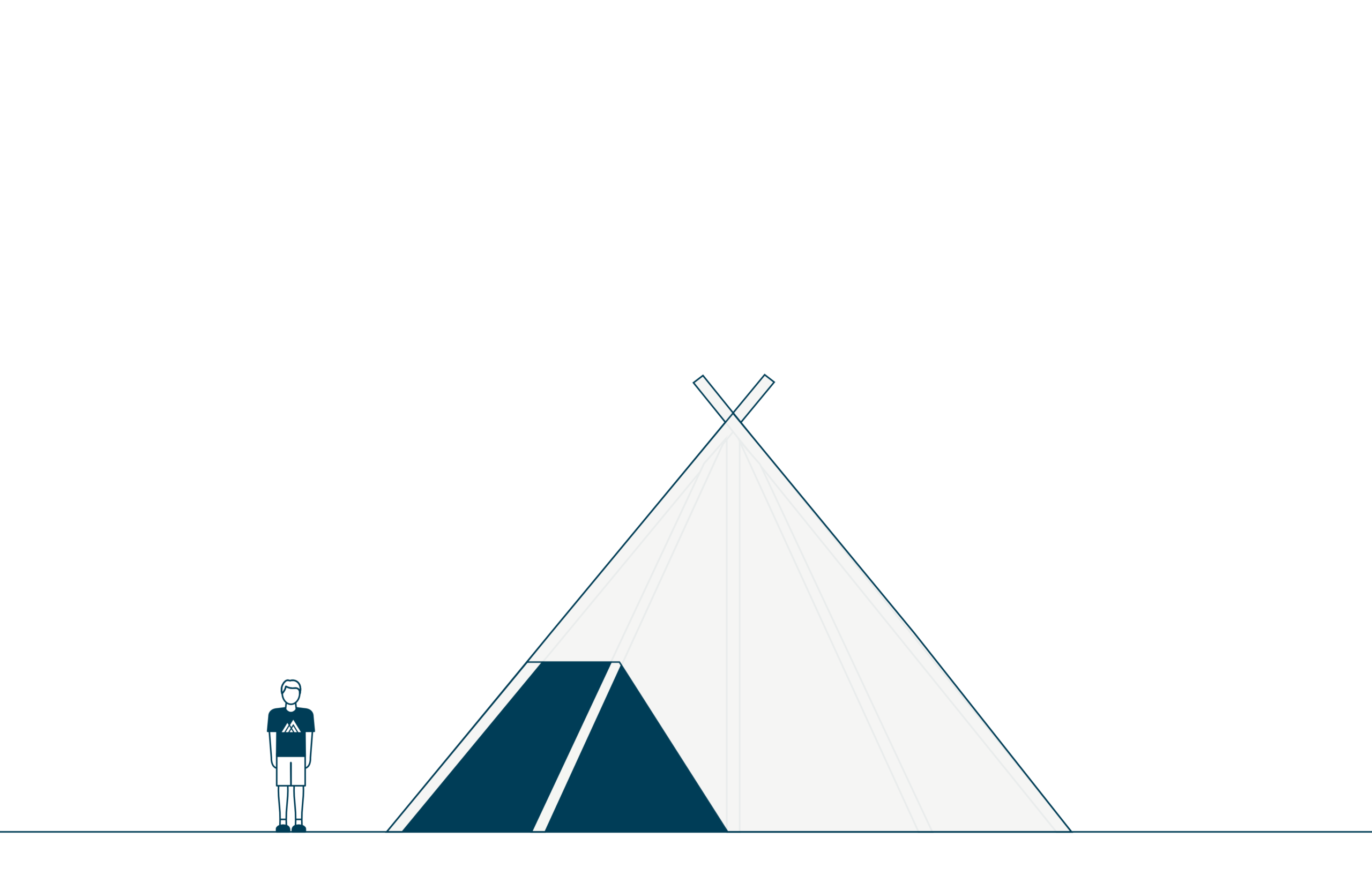 Small garden party tipi