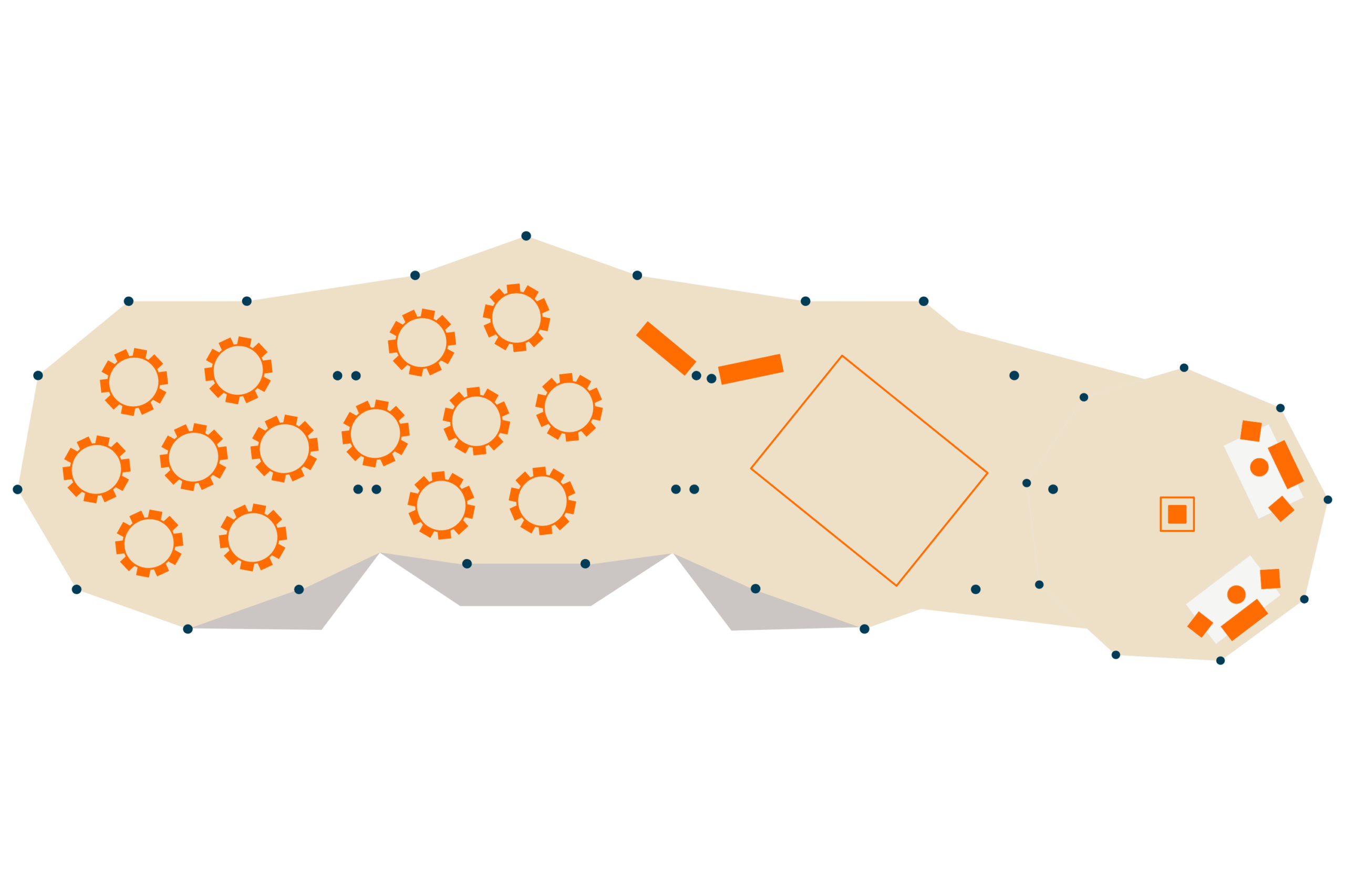 Four tipi packages floor plan - Buffalo Tipi and Marquee hire - West Country and Cotswolds