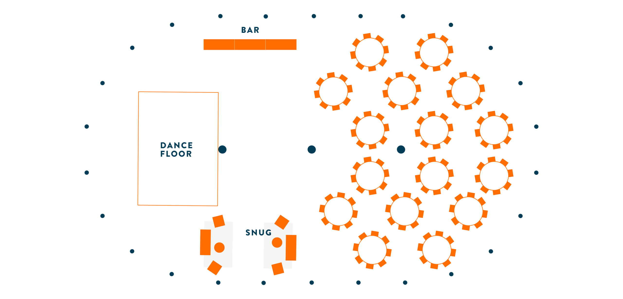 Buscot Sailcloth Marquee floor plan - Buffalo Tipi and Marquee hire - West Country and Cotswolds