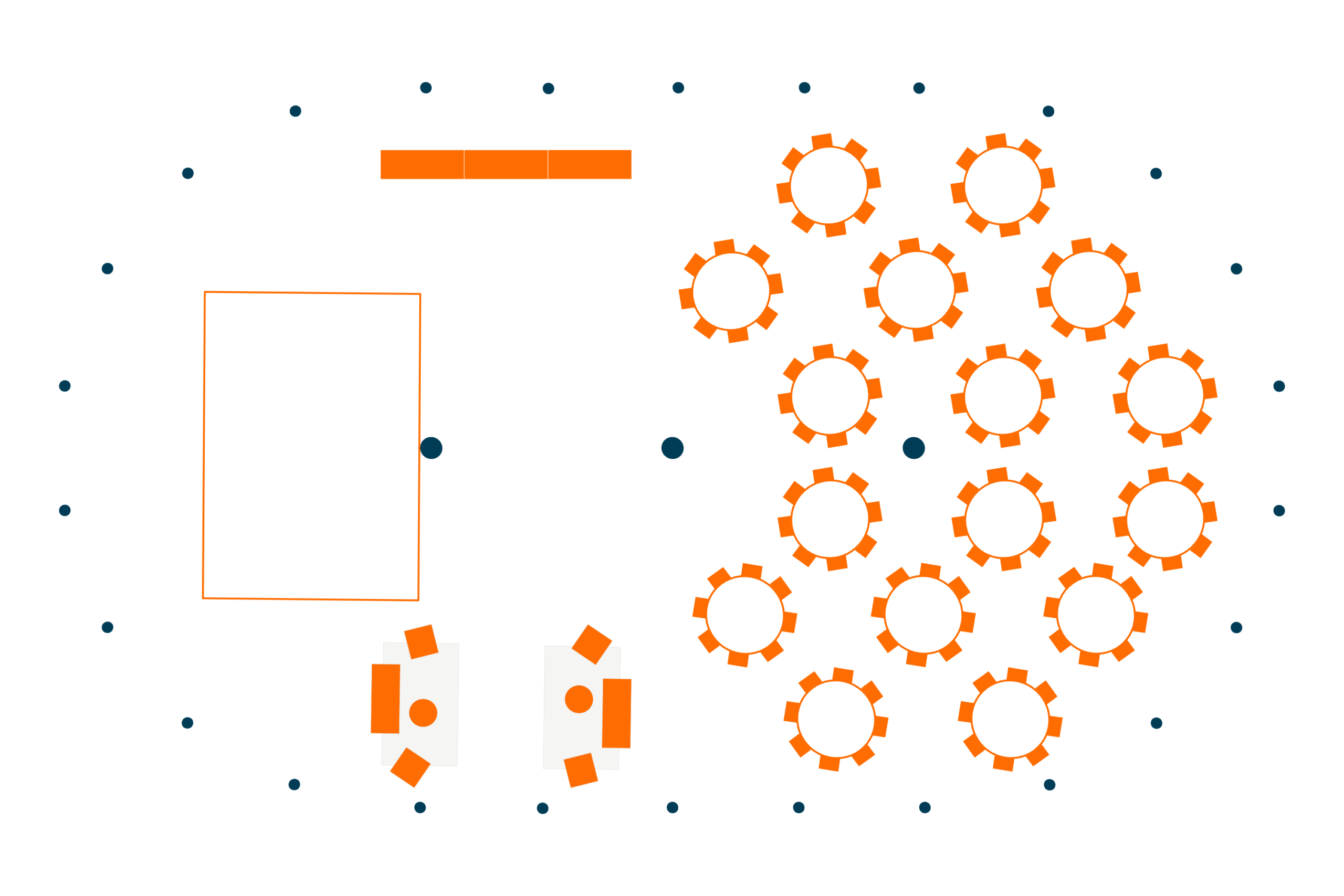 Buscot Sailcloth Marquee floor plan - Buffalo Tipi and Marquee hire - West Country and Cotswolds