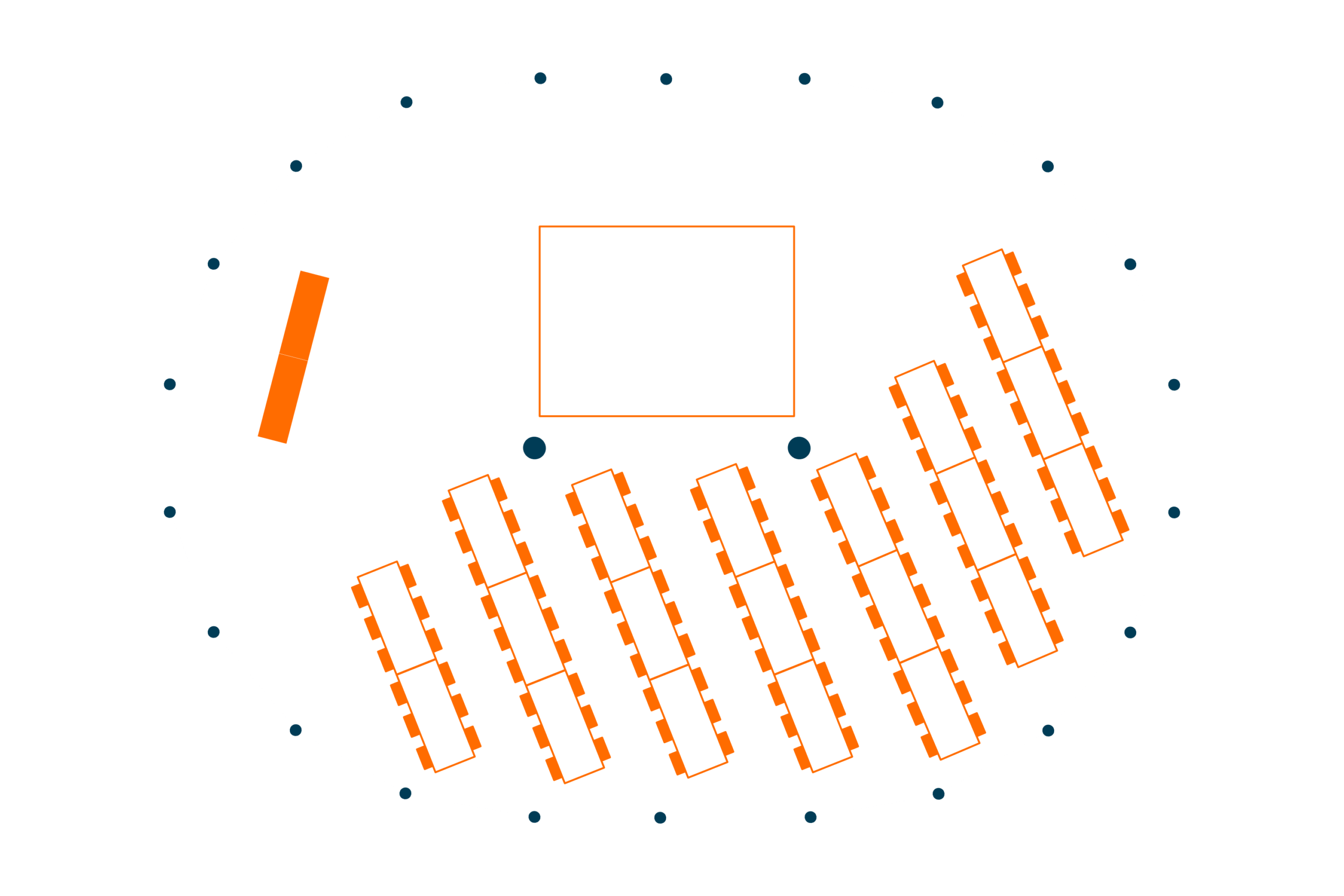 Farleigh Sailcloth Marquee floor plan - Buffalo Tipi and Marquee hire - West Country and Cotswolds