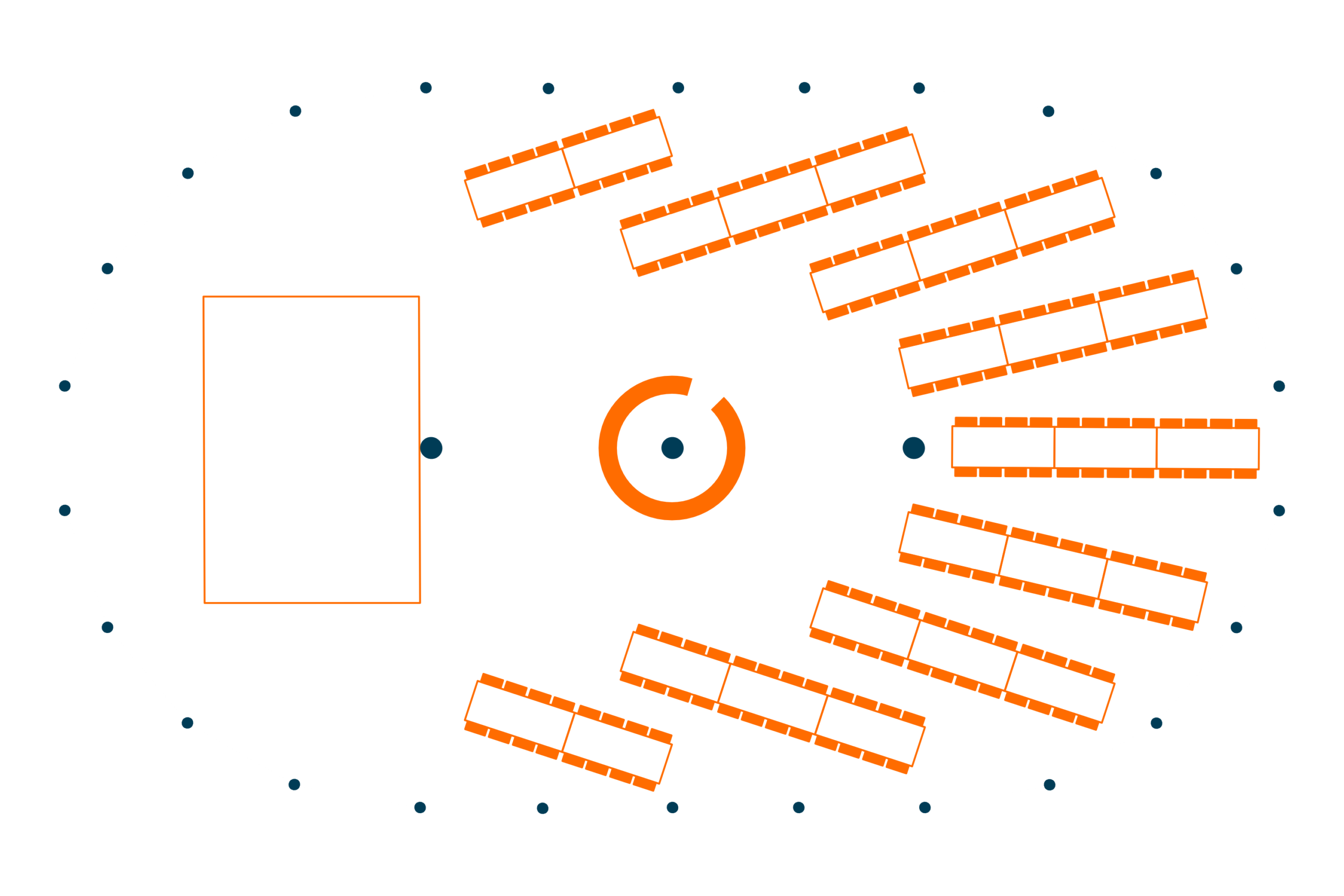 Highclere Sailcloth Marquee floor plan - Buffalo Tipi and Marquee hire - West Country and Cotswolds