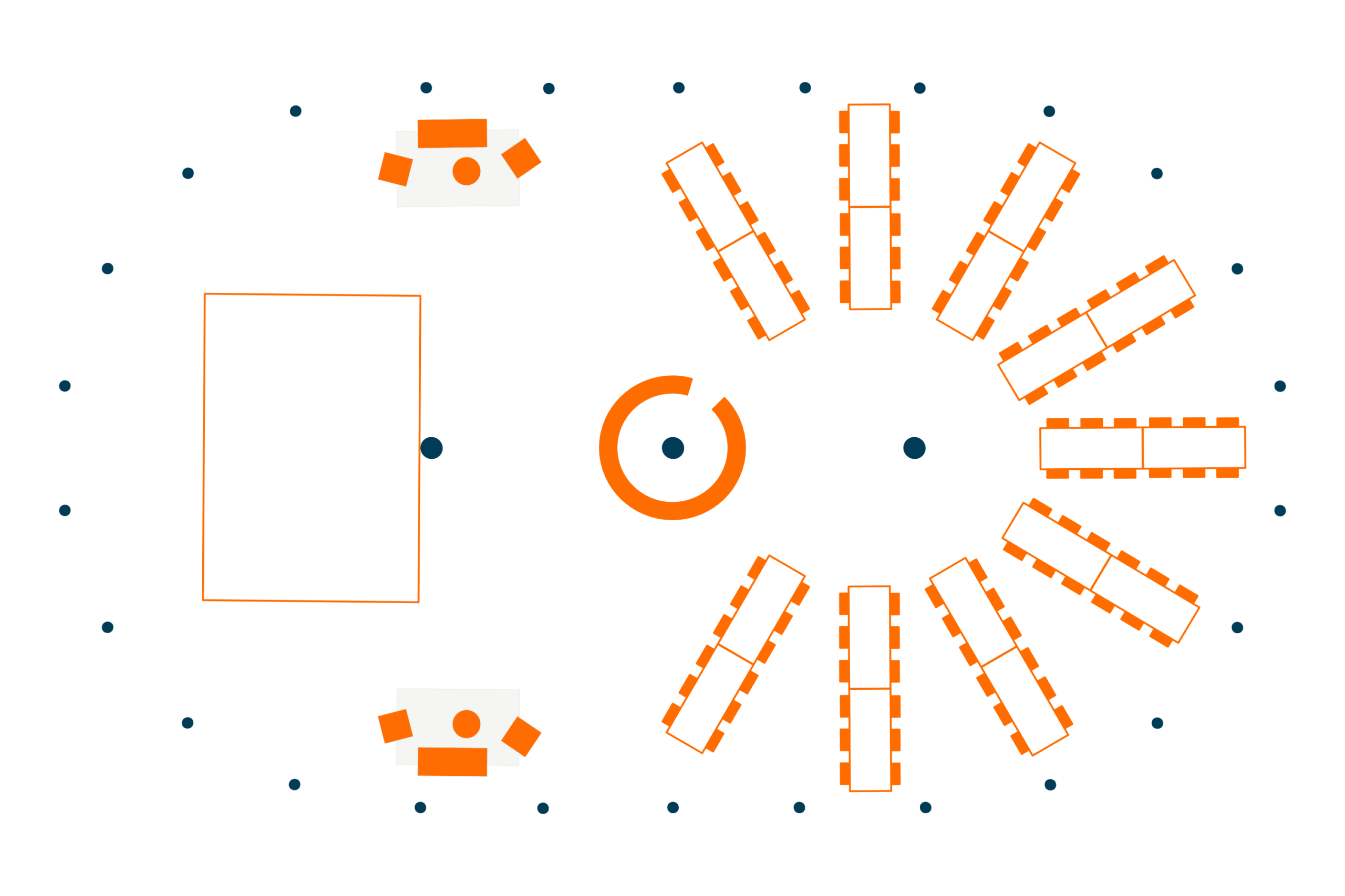 Iford Sailcloth Marquee floor plan - Buffalo Tipi and Marquee hire - West Country and Cotswolds