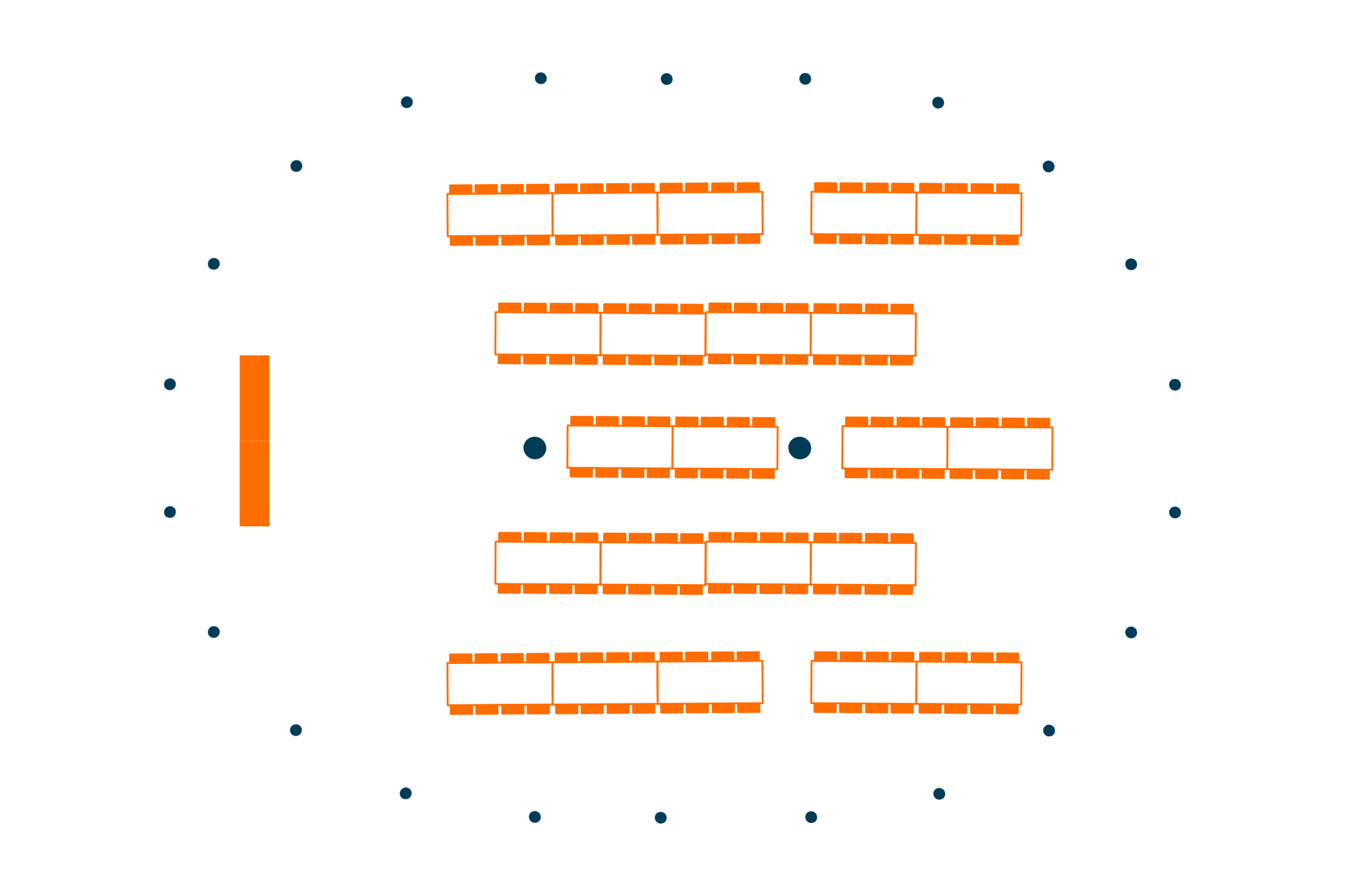 Lacock Sailcloth Marquee floor plan - Buffalo Tipi and Marquee hire - West Country and Cotswolds