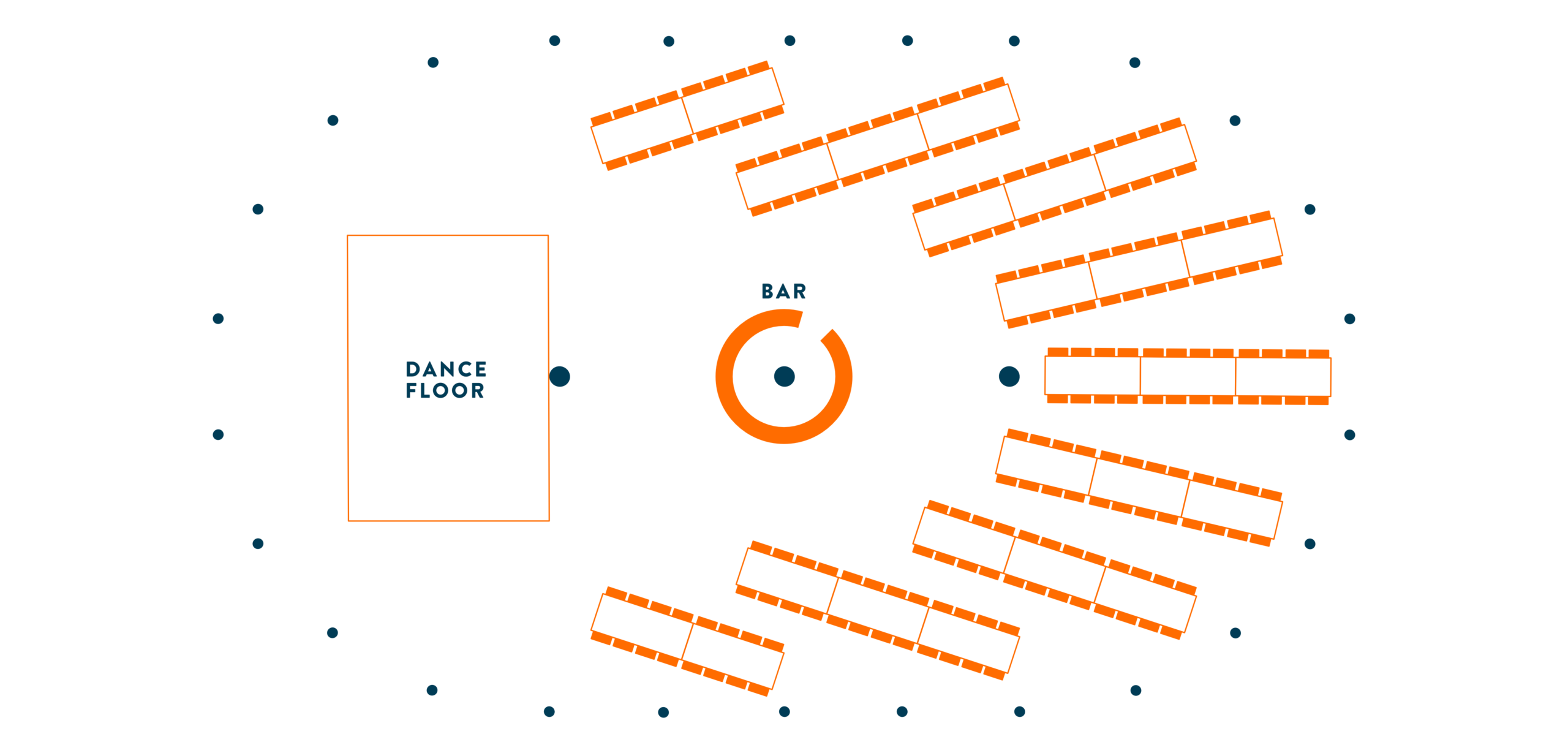 Highclere Sailcloth Marquee floor plan - Buffalo Tipi and Marquee hire - West Country and Cotswolds