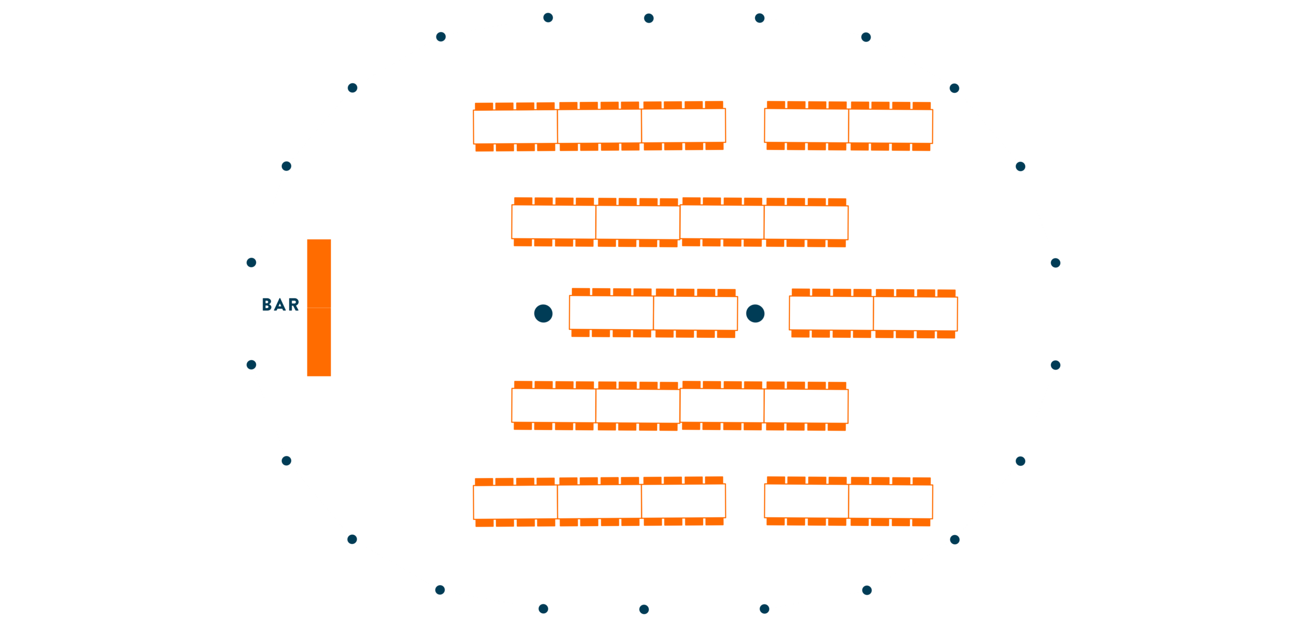 Lacock Sailcloth Marquee floor plan - Buffalo Tipi and Marquee hire - West Country and Cotswolds