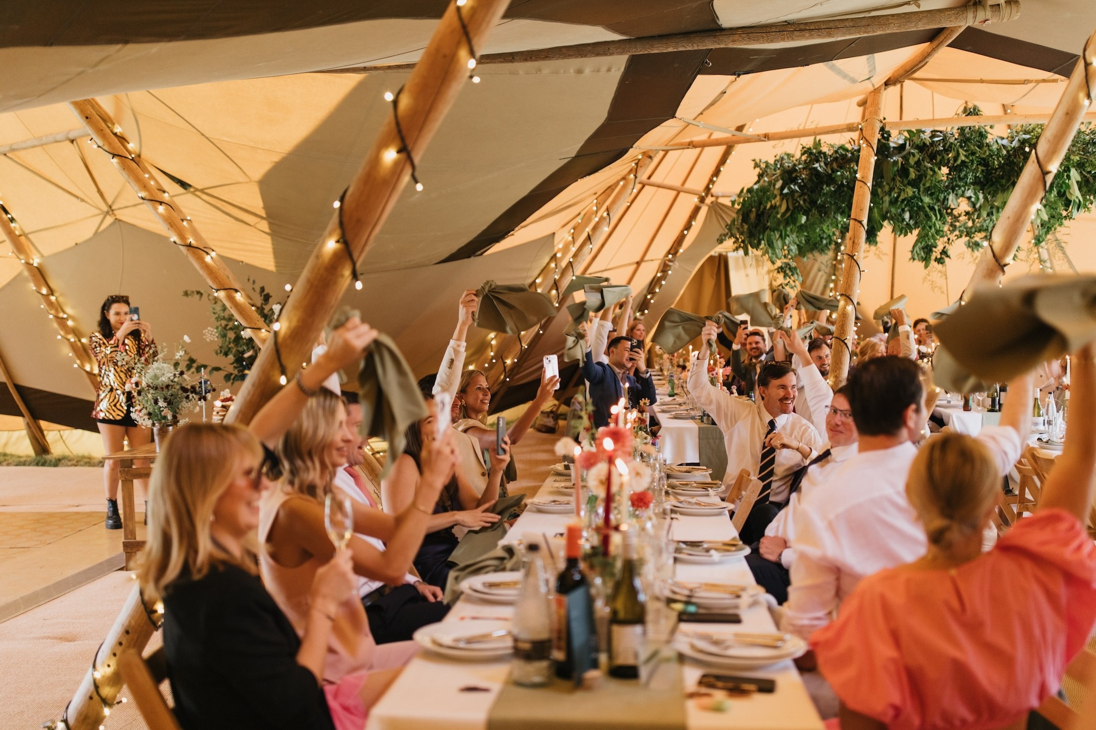 Outdoor Wedding - Buffalo Tipi and Marquee hire - West Country and Cotswolds