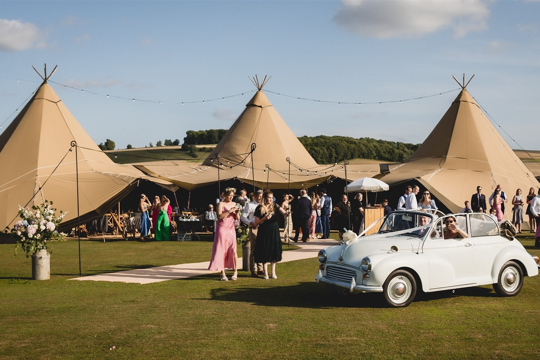 Wedding tipis - Buffalo Tipi and Marquee hire - West Country and Cotswolds