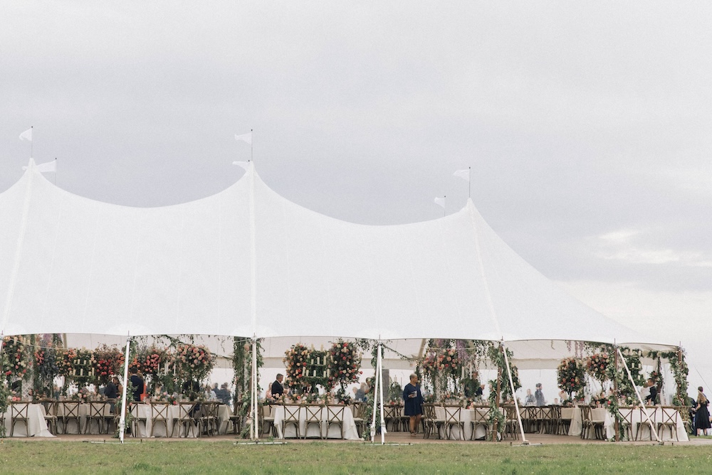 Sailcloth marquee for wedding - Buffalo Tipi and Marquee hire - West Country and Cotswolds