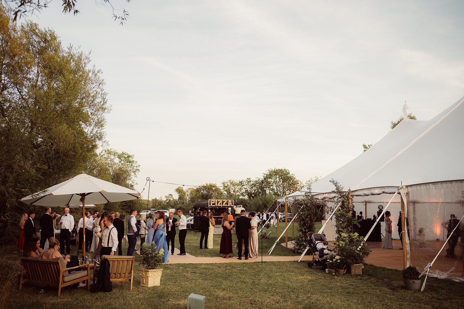Sailcloth Wedding accessories and lighting - Buffalo Tipi and Marquee hire - West Country and Cotswolds